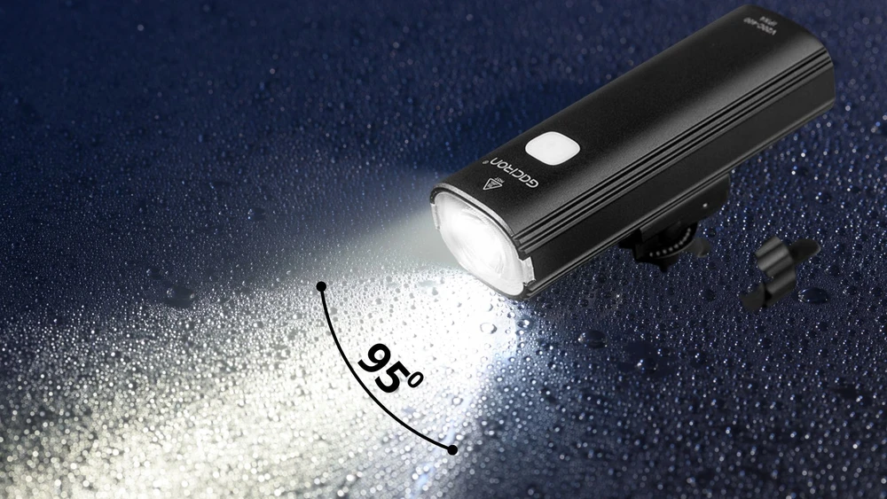 Gaciron Led dviračių šviesos priekinė 4 režimai plataus kampo