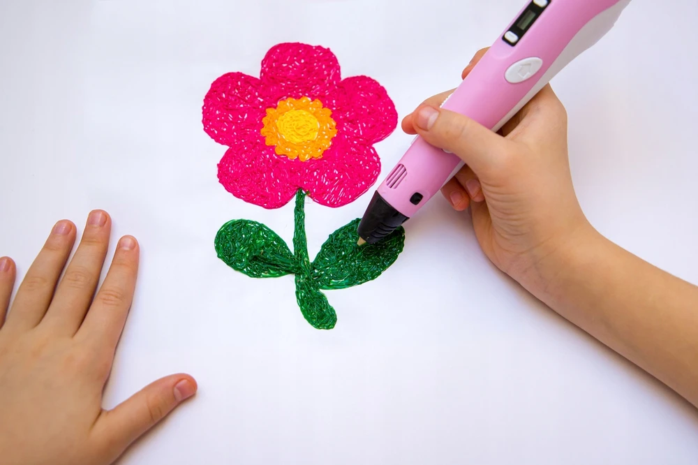 GALAXIA 3D PEN Vaikams 3D PRINTER PEN rinkinys ir PLA KASETĖS 110 METRU