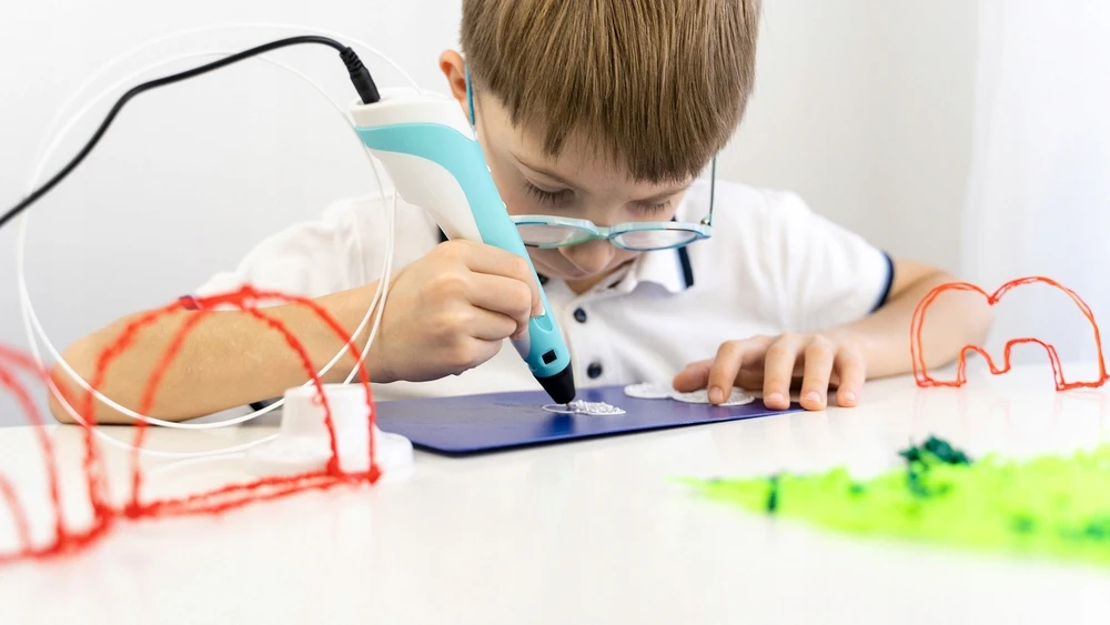 GALAXIA 3D PEN Vaikams 3D PRINTER PEN rinkinys ir PLA KASETĖS 110 METRU