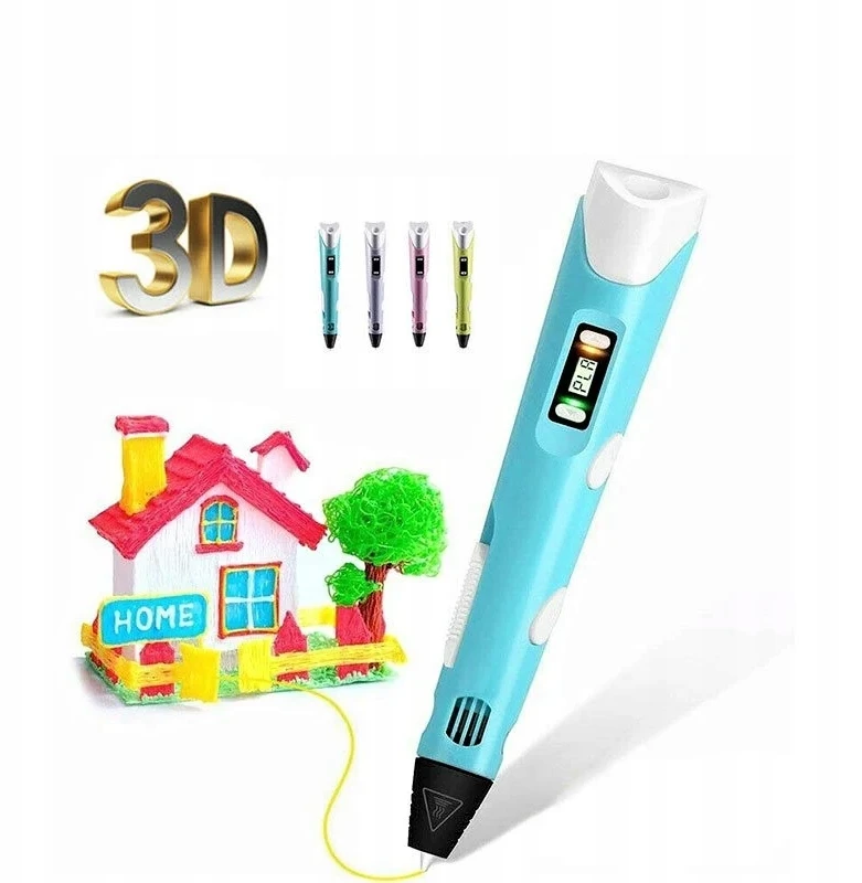 GALAXIA 3D rašiklis + 10vnt.x5m papildymas Kūrybinis rinkinys DOVANA vaikui