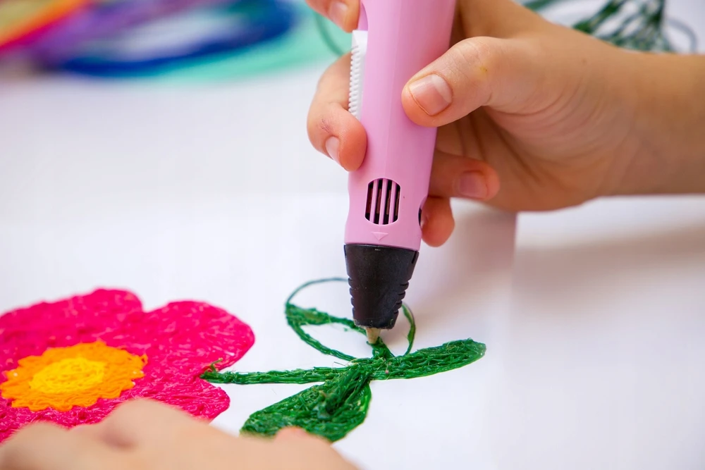 GALAXIA 3D rašiklis vaikams 3D spausdintuvas mėlynas pildymas 110 metrų PEN 3D DOVANA
