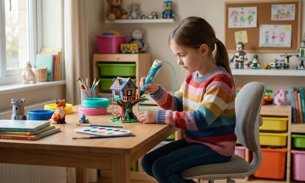 GALAXIA 3D RAŠIKLIŲ RINKINYS VAIKAMS PIEŠTI 3D SPAUSDINTUVAS + KASETĖS 260 METRU