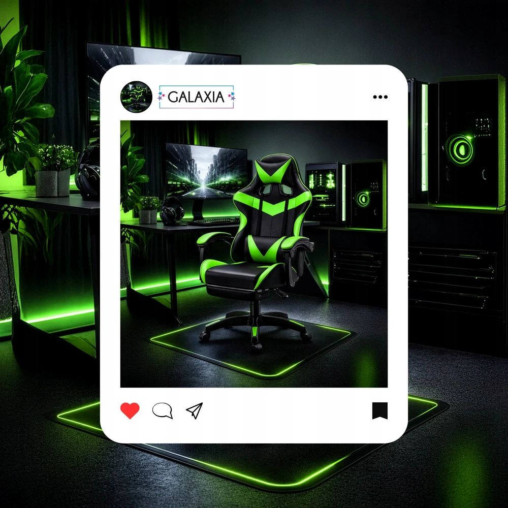 GALAXIA FOTEL GAMINGOWY BIUROWY Obrotowy Kubełkowy Dla Gracza Krzesło Gamingowe