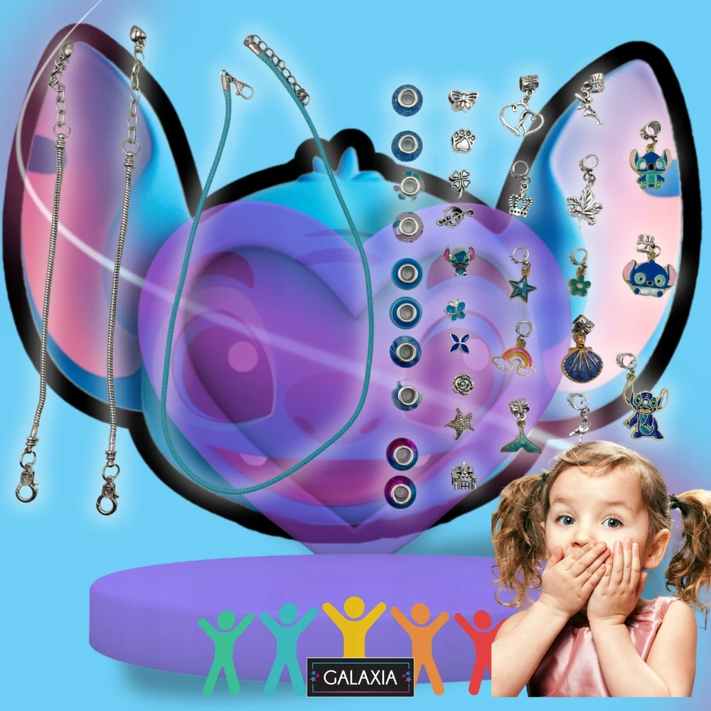 GALAXIA RIEŠMENŲ IR KORĖLIŲ GAMYBOS RINKINYS LILO ir STICH STICH papuošalams