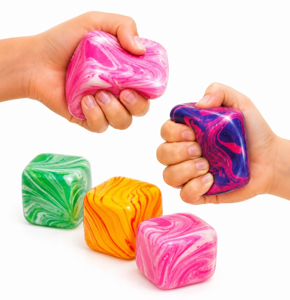 Galaxy ICE CUBE antistresinis, jautrus ledo kubelio MIX SWIRL