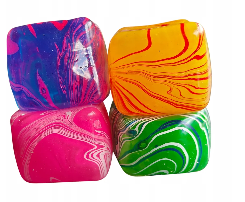Galaxy ICE CUBE antistresinis, jautrus ledo kubelio MIX SWIRL