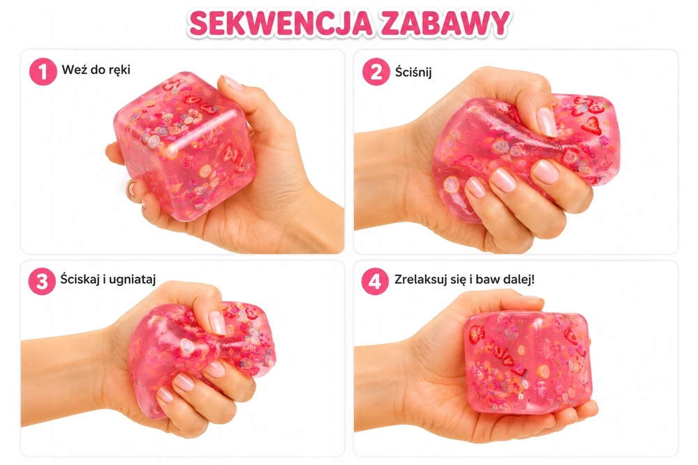 Galaxy ICE CUBE antistresinis, švelnus, jautrus Ice Cube MIX vaisius