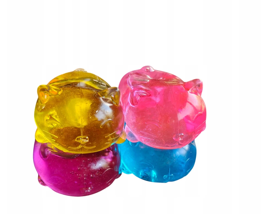 Galaxy ICE SKULL CATS antistresinis smėlis Squishy sensorinis saldus Kitty cat
