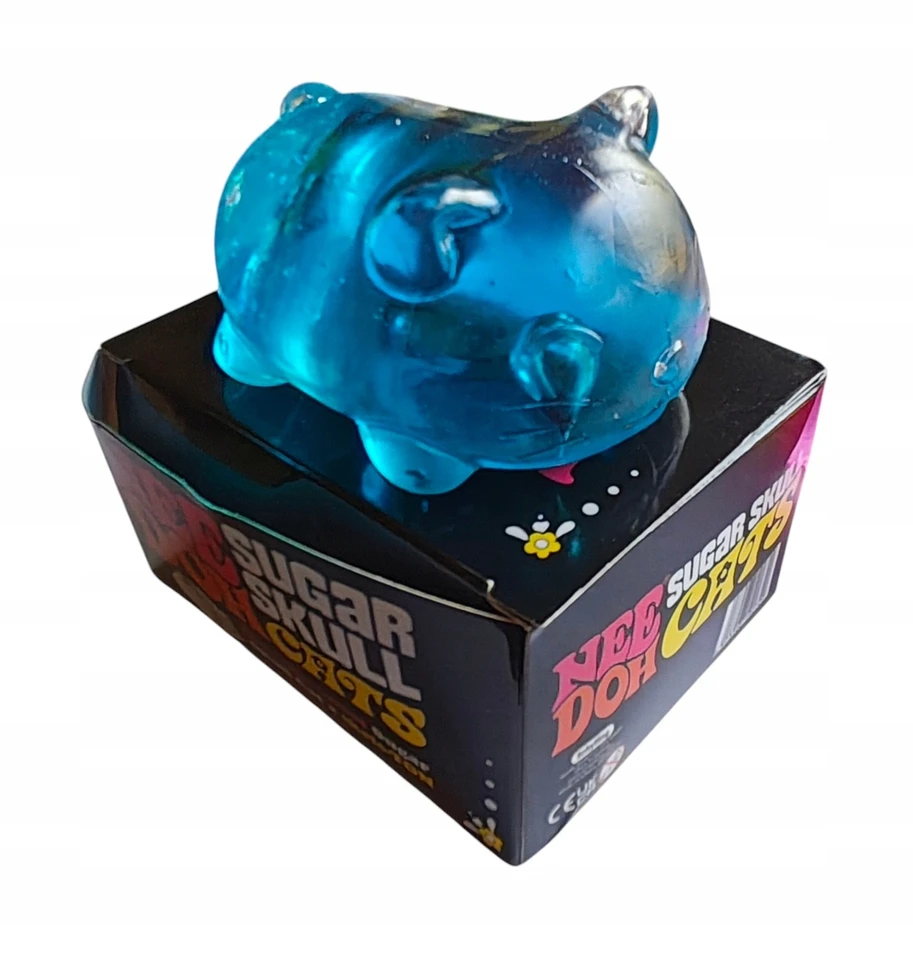 Galaxy ICE SKULL CATS antistresinis smėlis Squishy sensorinis saldus Kitty cat
