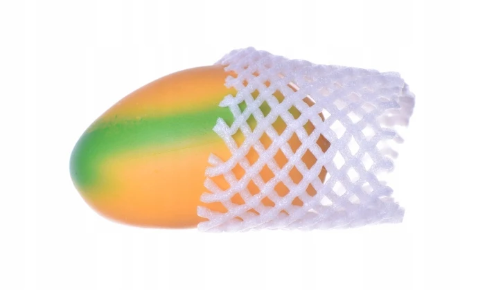 Galaxy Mango Gniotek Antistresinis spaudžiamas vaisius, sensorinis oranžinis žaislas