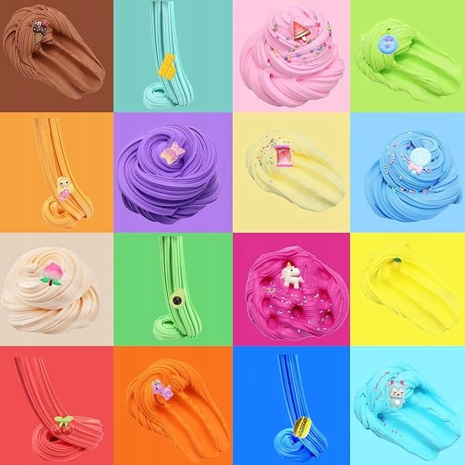 Galaxy RINKINYS SLUTS ledų bandelėms DIY Putty Slime kvepiantis