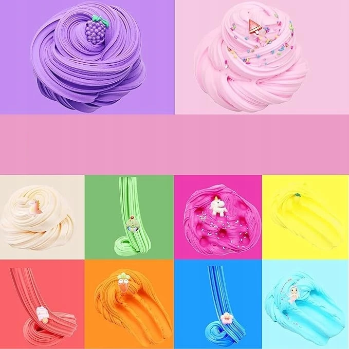 Galaxy RINKINYS SLUTS ledų bandelėms DIY Putty Slime kvepiantis