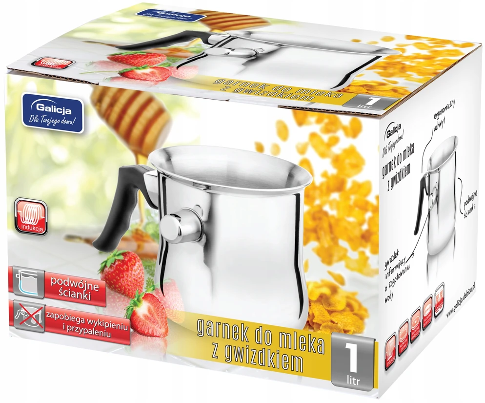 GALICJA Ricky Milk puodas 1 l su švilpuku