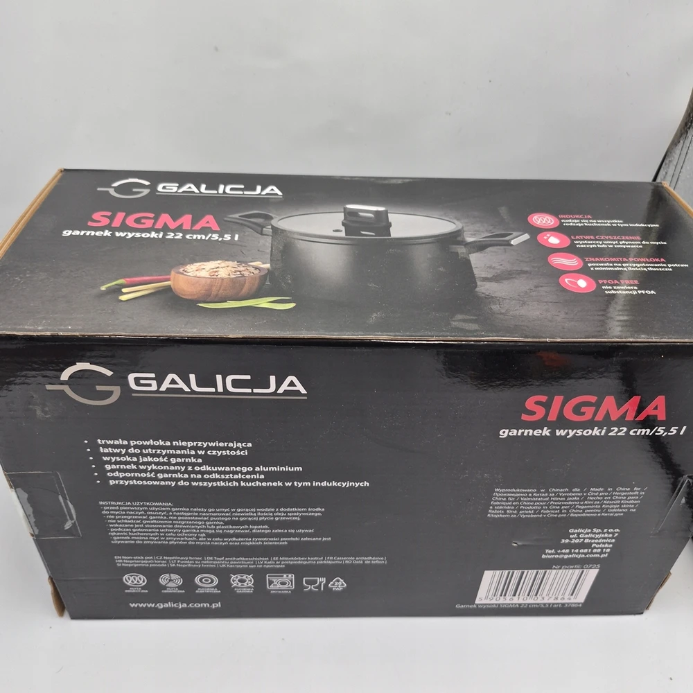 Galicja SIGMA puodas, aukštas, 22cm, 5,5L