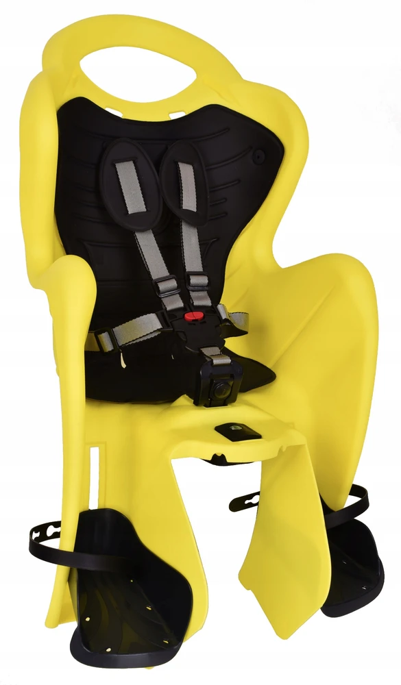 Galinė dviračio kėdutė Bellelli Mr Fox Lux Relax HiViz, geltona