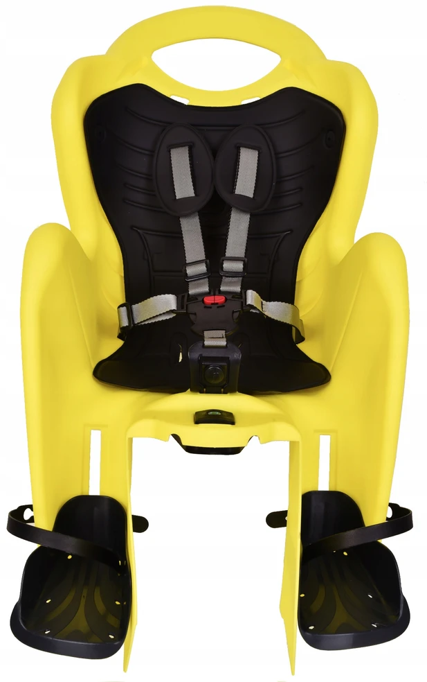 Galinė dviračio kėdutė Bellelli Mr Fox Lux Relax HiViz, geltona