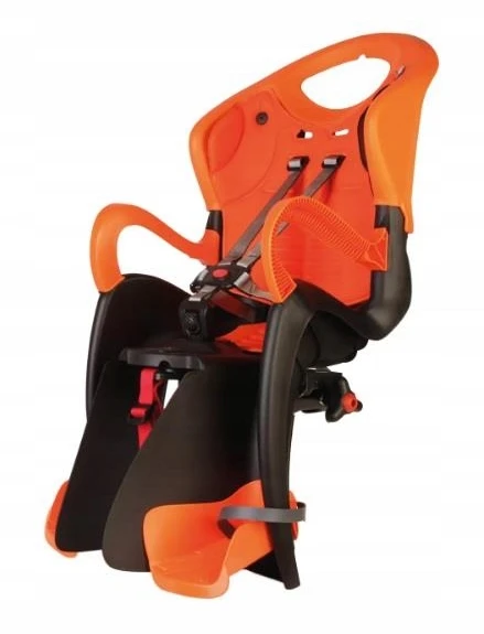 Galinė dviračio kėdutė Bellelli Tiger Clamp, juoda/oranžinė