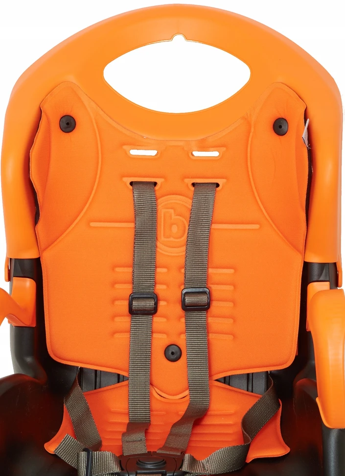 Galinė dviračio kėdutė Bellelli Tiger Clamp, juoda/oranžinė