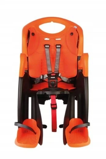 Galinė dviračio kėdutė Bellelli Tiger Clamp, juoda/oranžinė