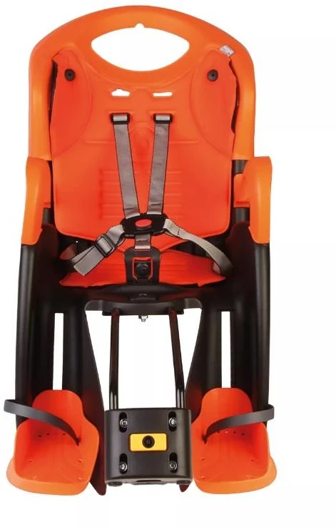 Galinė dviračio kėdutė Bellelli Tiger Standart, juoda/oranžinė