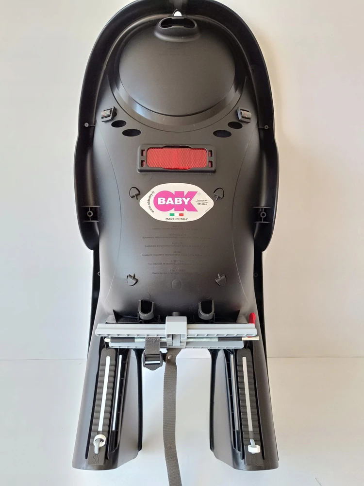 Galinė dviračio kėdutė Okbaby Body Pracco, balck/pilkas
