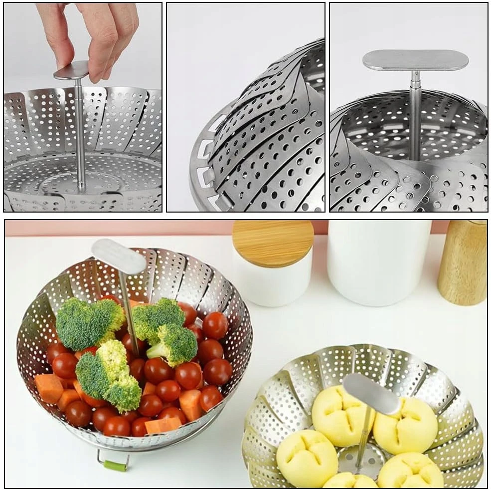 GALINĖS Įdėklas, SULANKSTAMAS, REGULIUOJAMAS, NERŪDŽIASIS PLIENAS, RANKENA, 14-24 CM