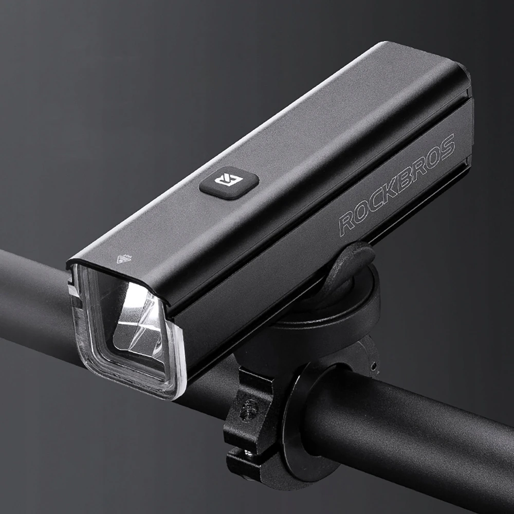GALINGAS DVIRAČIO PRIEKINIS LEMPAS ROCKBROS 1000LM, IPX6, 4500mAh USB-C Juodas