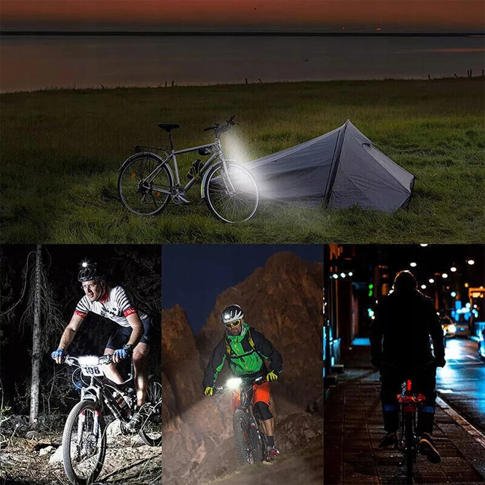 Galingas LED priekinis dviračio žibintas 9000 lm, IPX5, 2000 mAh, USB-C