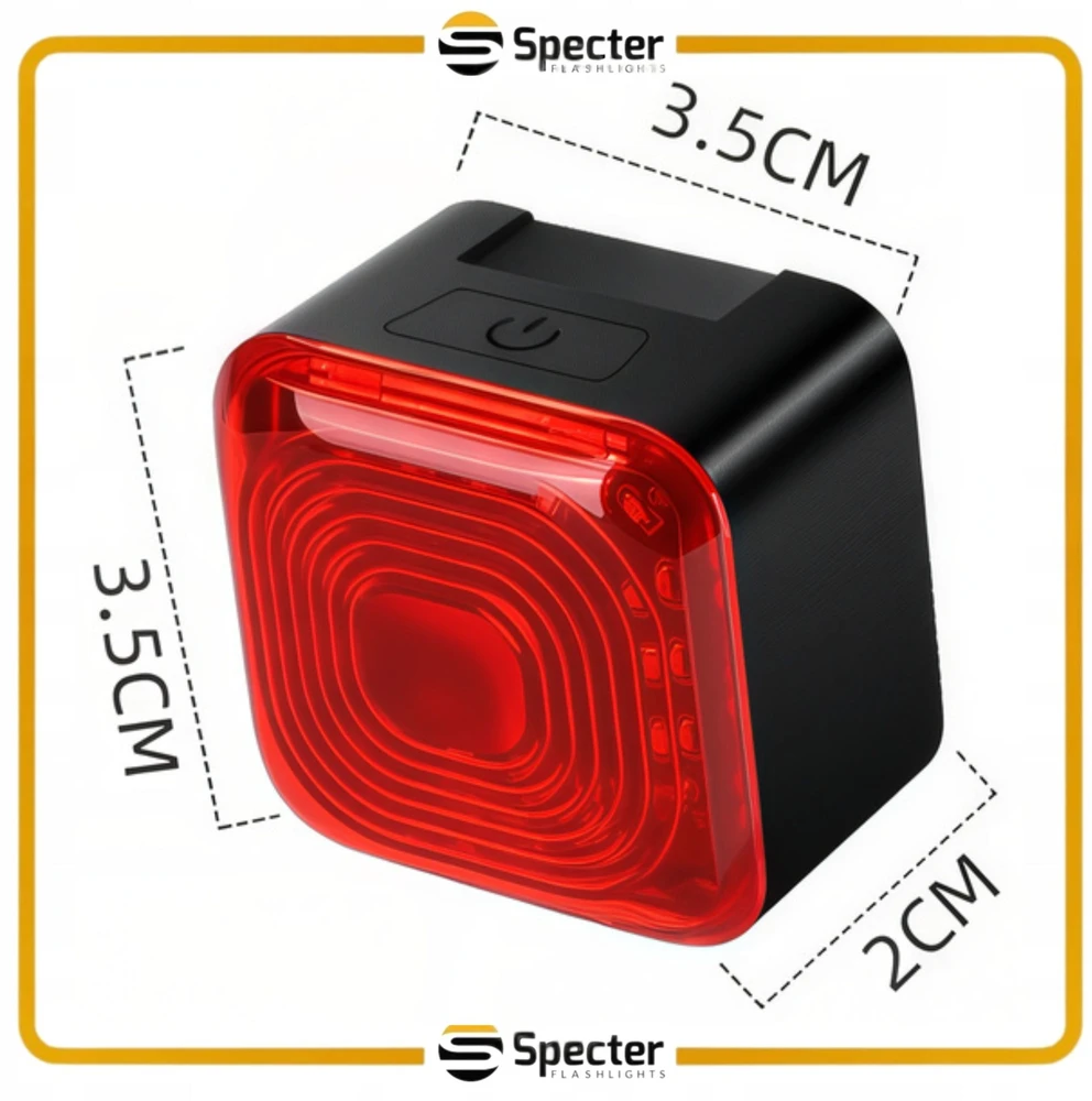 GALINIS DVIRAČIO LEMPAS bagažinės SPECTER LED USB C EYE07 6in1 Galinis 1100mAh