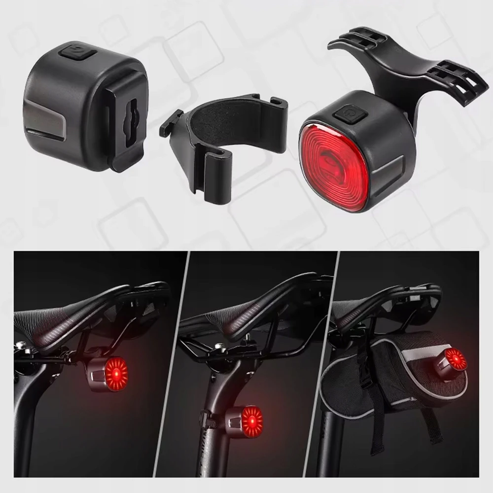 GALINIS DVIRAČIO LEMPAS RAUDONAS LED USB ĮKRAUJAMAS 6 REŽIMAI DVIRAČIO GALĖJE