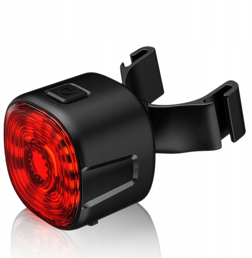 GALINIS DVIRAČIO LEMPAS RAUDONAS LED USB ĮKRAUJAMAS 6 REŽIMAI DVIRAČIO GALĖJE