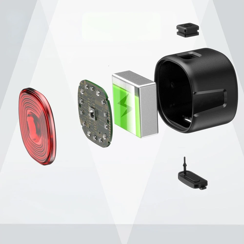 GALINIS DVIRAČIO LEMPAS RAUDONAS LED USB ĮKRAUJAMAS 6 REŽIMAI DVIRAČIO GALĖJE
