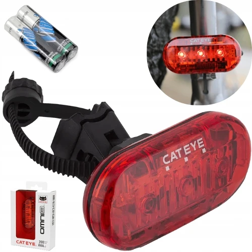 Galinis dviračio žibintas Cateye Rear Light TL-LD135-R OMNI 3, raudonas