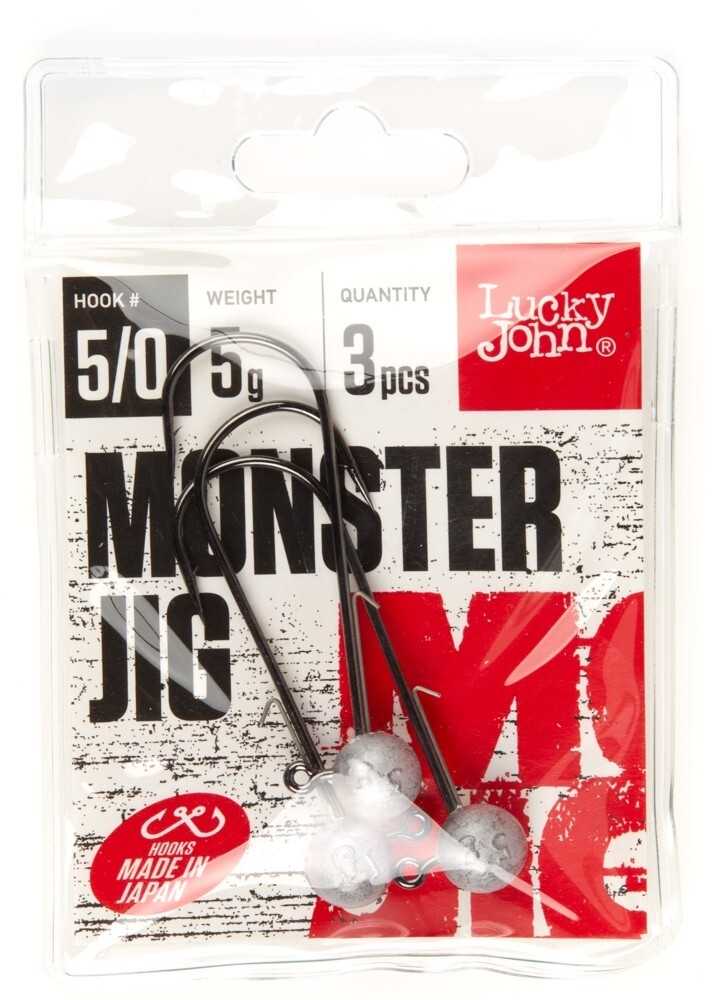 Galvakablis Lucky John Monster Jig Nr.5/0 5g - 3vnt