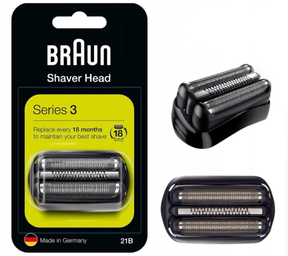 Galvos ašmenų bloko folija Braun 21B peiliai SERIES 3, skirti 32B originalūs