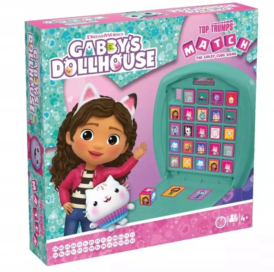 Winning Moves LAIMĖJIMAS Gabby's Dollshouse Top Trumps Match WM04252 54010