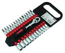 Galvučių komplektas Beast 1/4 colio, 4-13mm, 27 dalys