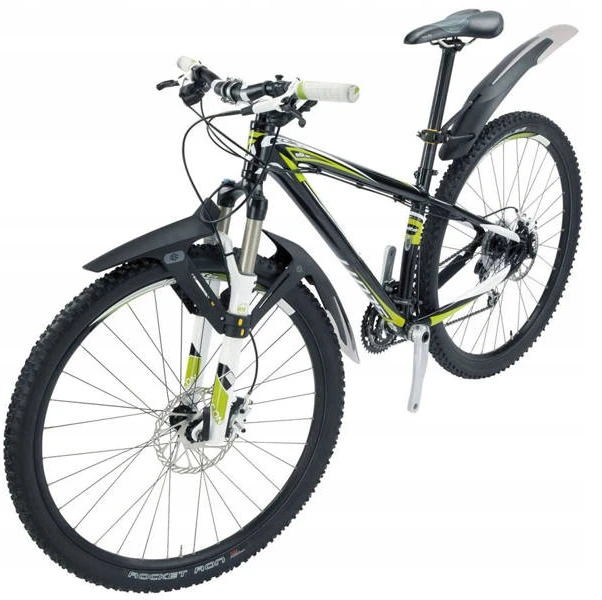 Garde-boue Topeak Defender XC1 & XC11 29er rinkinys VTT - Juodas - Priekinis ir galinis - 29 colių