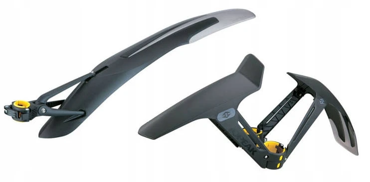 Garde-boue Topeak Defender XC1 & XC11 29er rinkinys VTT - Juodas - Priekinis ir galinis - 29 colių