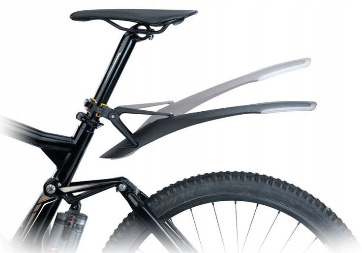 Garde-boue Topeak Defender XC1 & XC11 29er rinkinys VTT - Juodas - Priekinis ir galinis - 29 colių