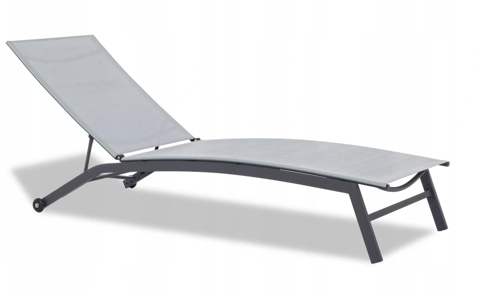 Gardenline Sodo gultas ANH0692, 195x63x34/90 cm, pilkas