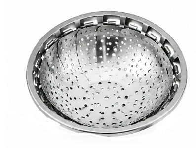 Garinimo koštuvas 14 cm. Puodo įdėklas, nerūdijantis plienas