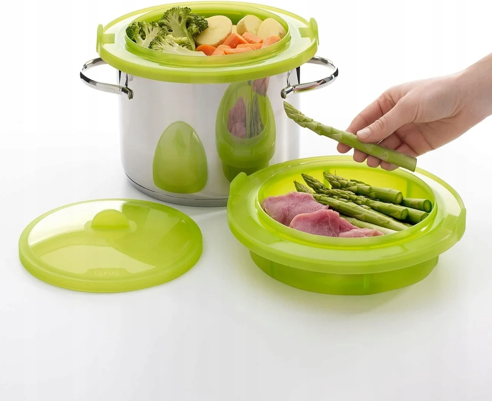 Garinimo priedas žalias silikonas 22 cm Lékué