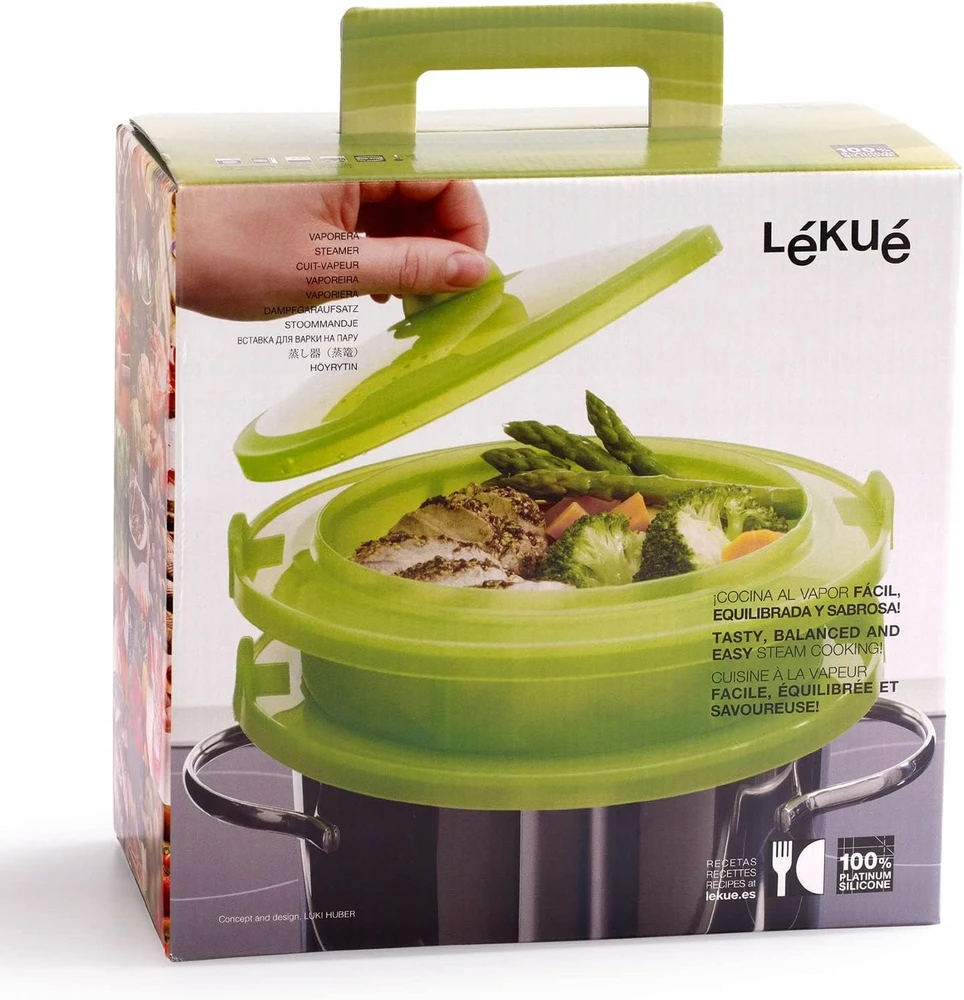 Garinimo priedas žalias silikonas 22 cm Lékué