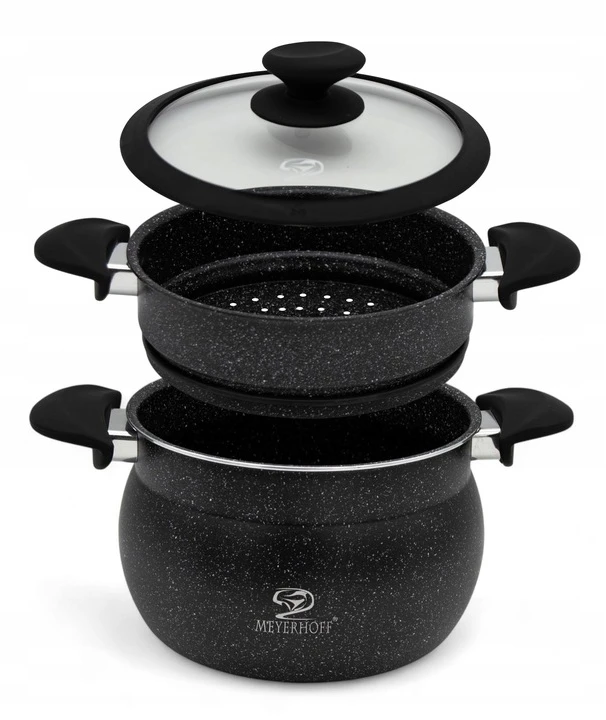 GARINIMO PUODAS garintuvas 4,7 l 20 cm 3 vnt Meyerhoff marmuras