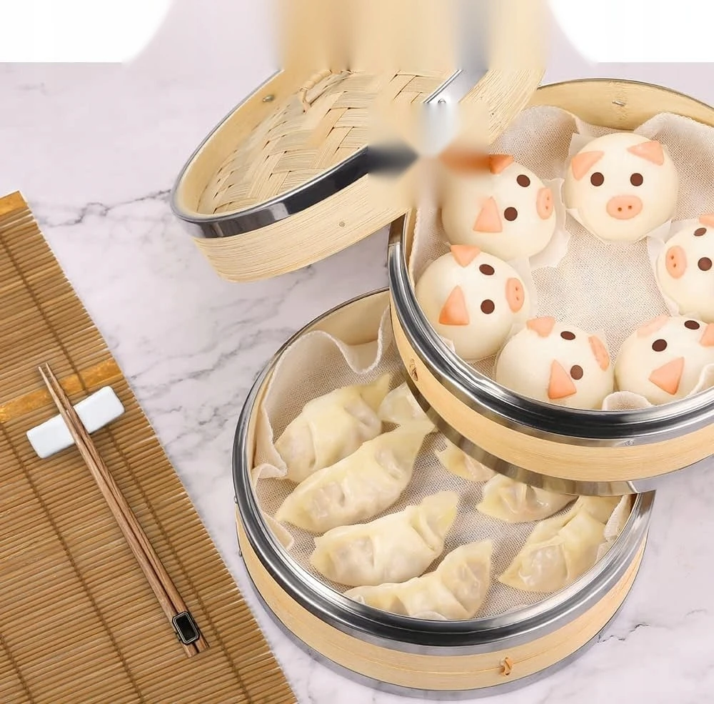 GARINIS 20 CM BAMBUKO GARINIS VIRTUVĖS KREPŠELIS GALINIMO RINKINYS