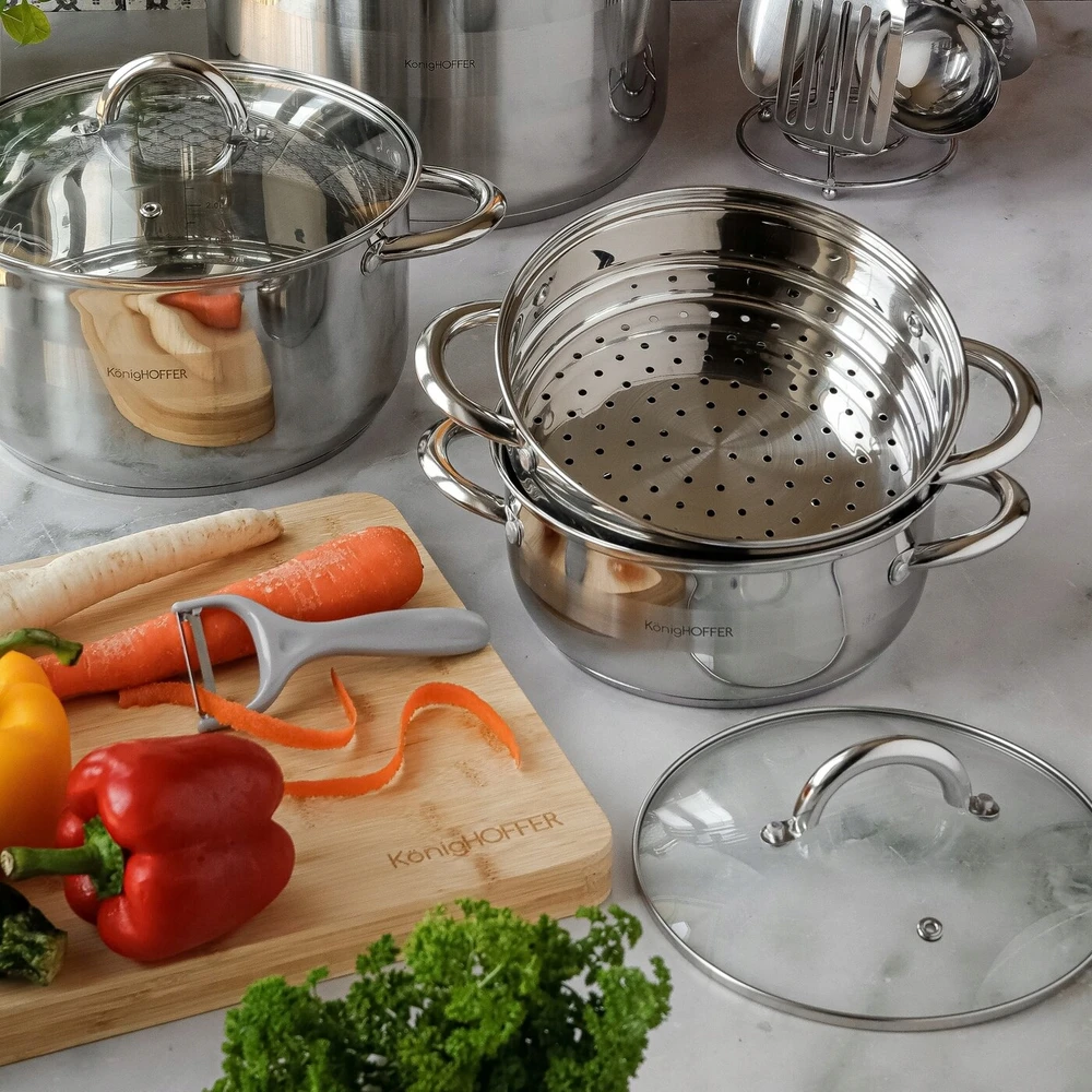 GARINIS PUODAS Indukcinės dujos KonigHOFFER Faro garintuvas 2,9L