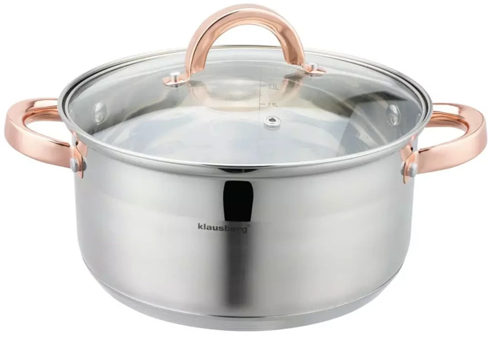 GARINIS PUODAS STEAMER 3 EL 18CM KLAUSBERG INDUKCIJA