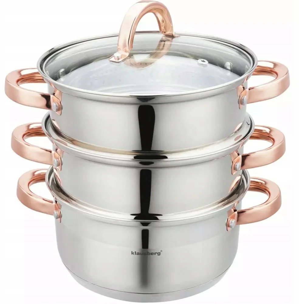 GARINIS PUODAS STEAMER 4 EL 20CM KLAUSBERG INDUKCIJA