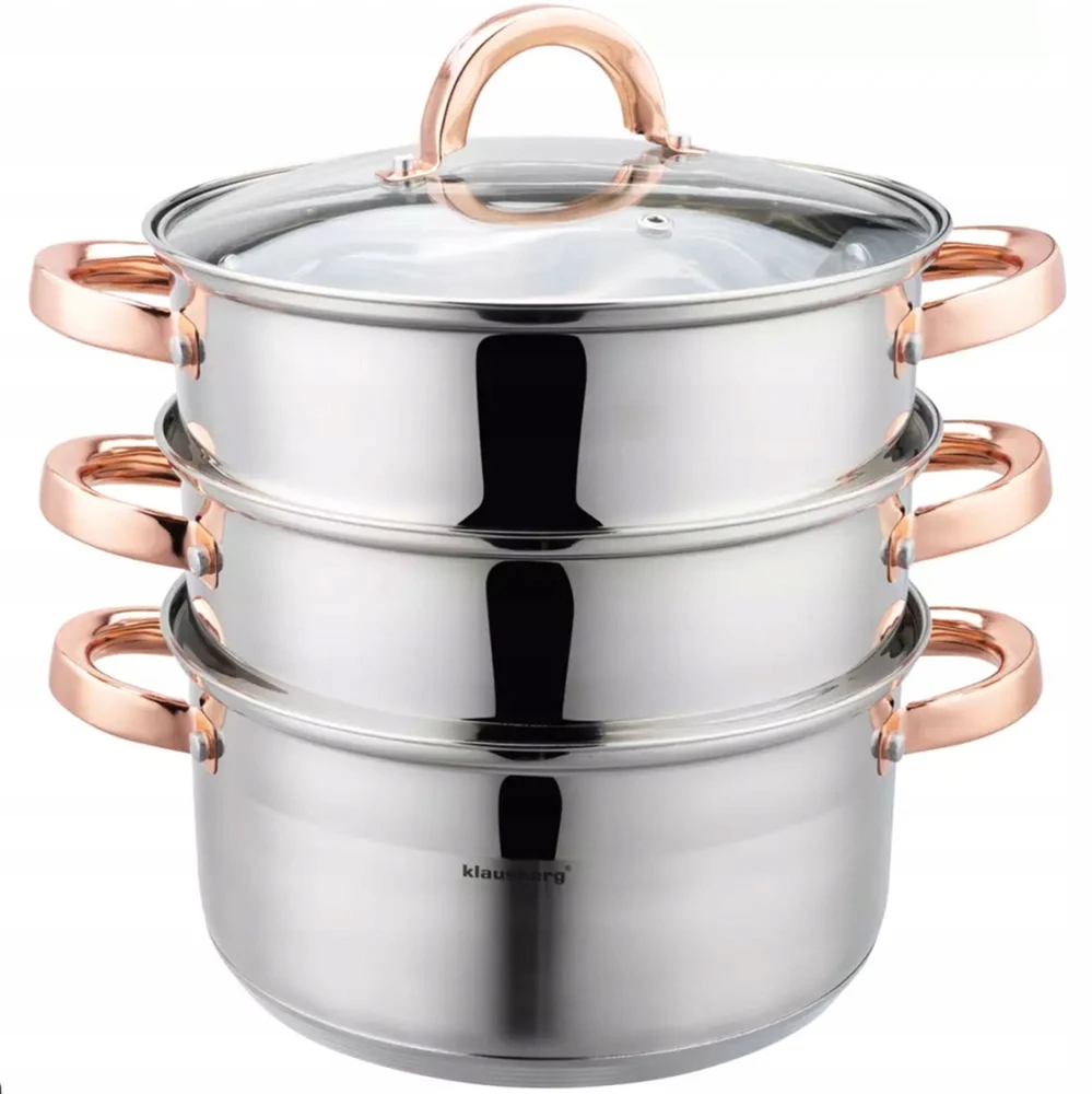 GARINIS PUODAS STEAMER 4 EL 24CM KLAUSBERG INDUKCIJA